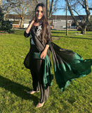 Noir Elegance – 3 Piece Farshi Salwar Set