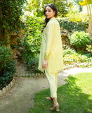 Chikankari Co-ord  Set - Lemon