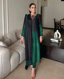 Noir Emerald Ombre Rawsilk