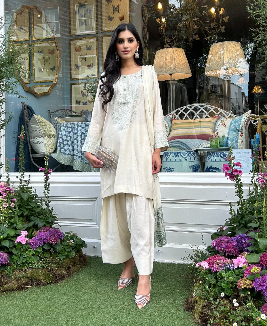 Moss Mist -  Farshi shalwar