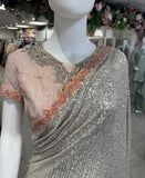 Rosé Radiance Draped Saree