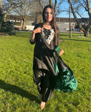 Noir Elegance – 3 Piece Farshi Salwar Set