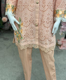 Peach Beige Chikankari