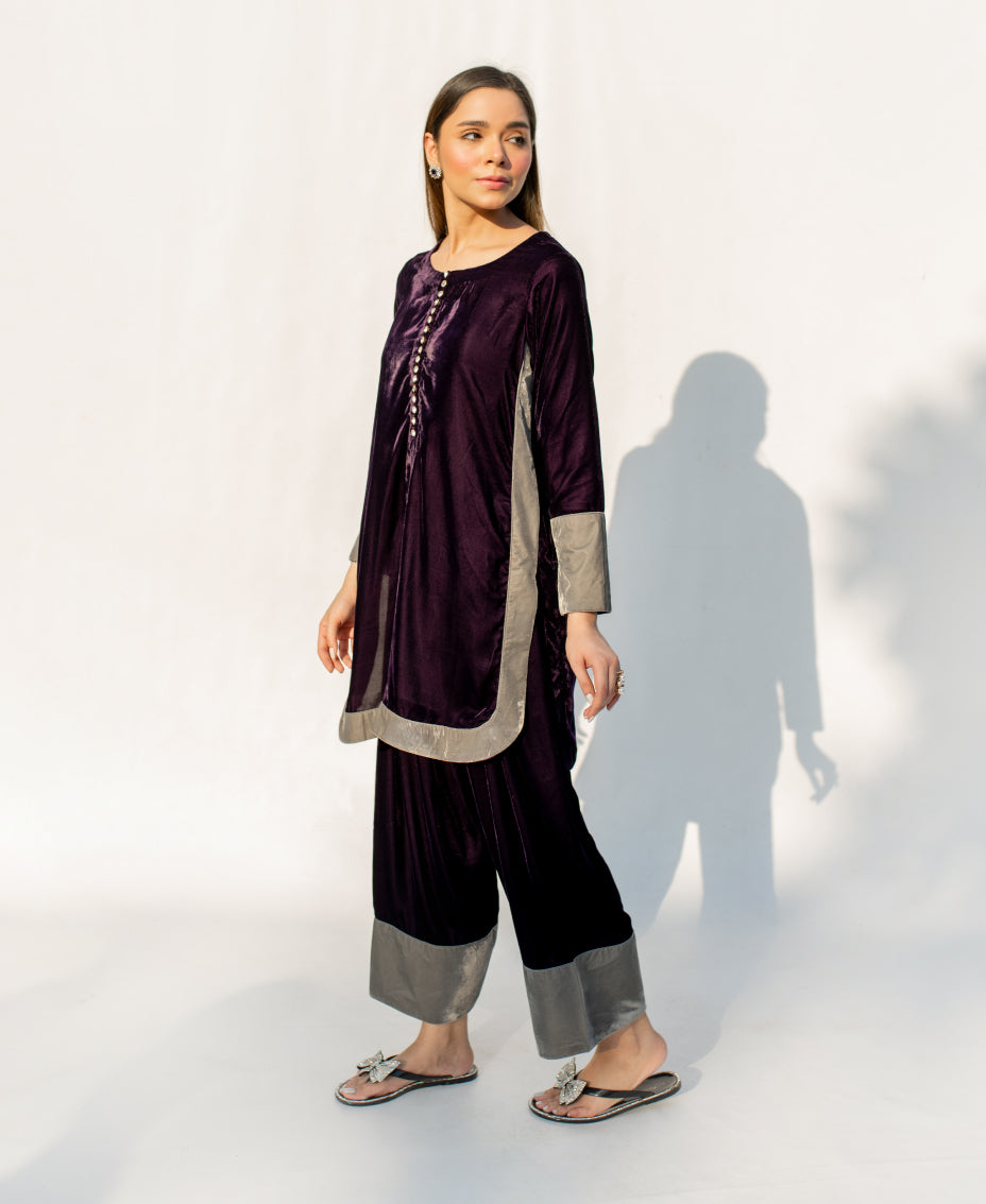 Violet Eclipse (Farshi Shalwar suit)