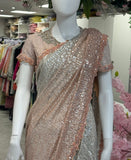 Rosé Radiance Draped Saree