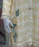 Cream Grid Chikankari Co-ord set