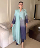 Ocean Mist Ombre Rawsilk