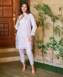 Lavender Bloom Chikankari