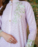 Lavender Bloom Chikankari