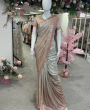 Rosé Radiance Draped Saree