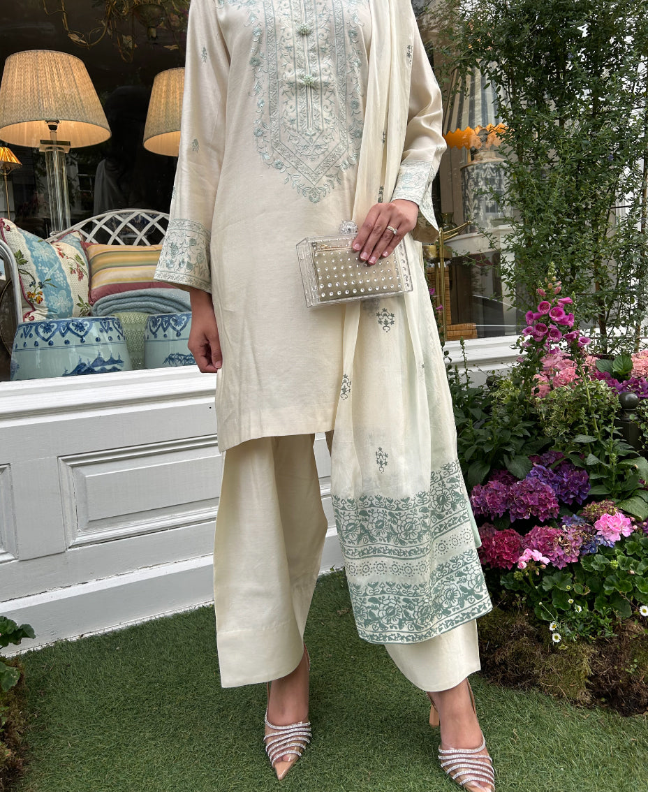 Moss Mist -  Farshi shalwar