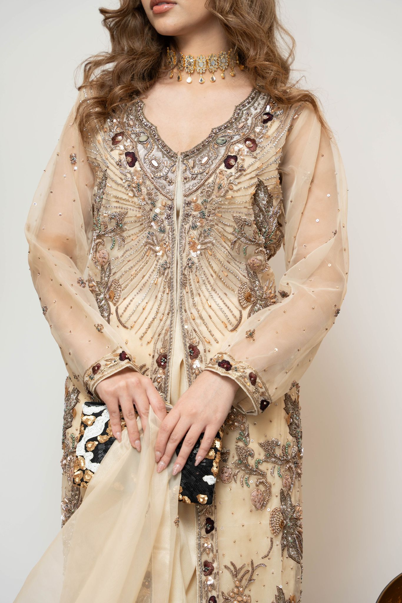 Cream Festive Gown