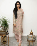 Chiffon Machine Embroidered 3 Piece
