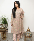 Chiffon Machine Embroidered 3 Piece