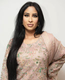 Chiffon Machine Embroidered 3 Piece