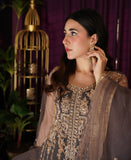 Golden Smoke (3 pc Sharara Set)