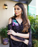 Black sequins kaftan