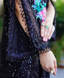 Black sequins kaftan
