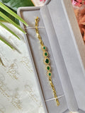 Gold Emerald Bracelet