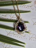 Apple Amethyst Drop Pendant