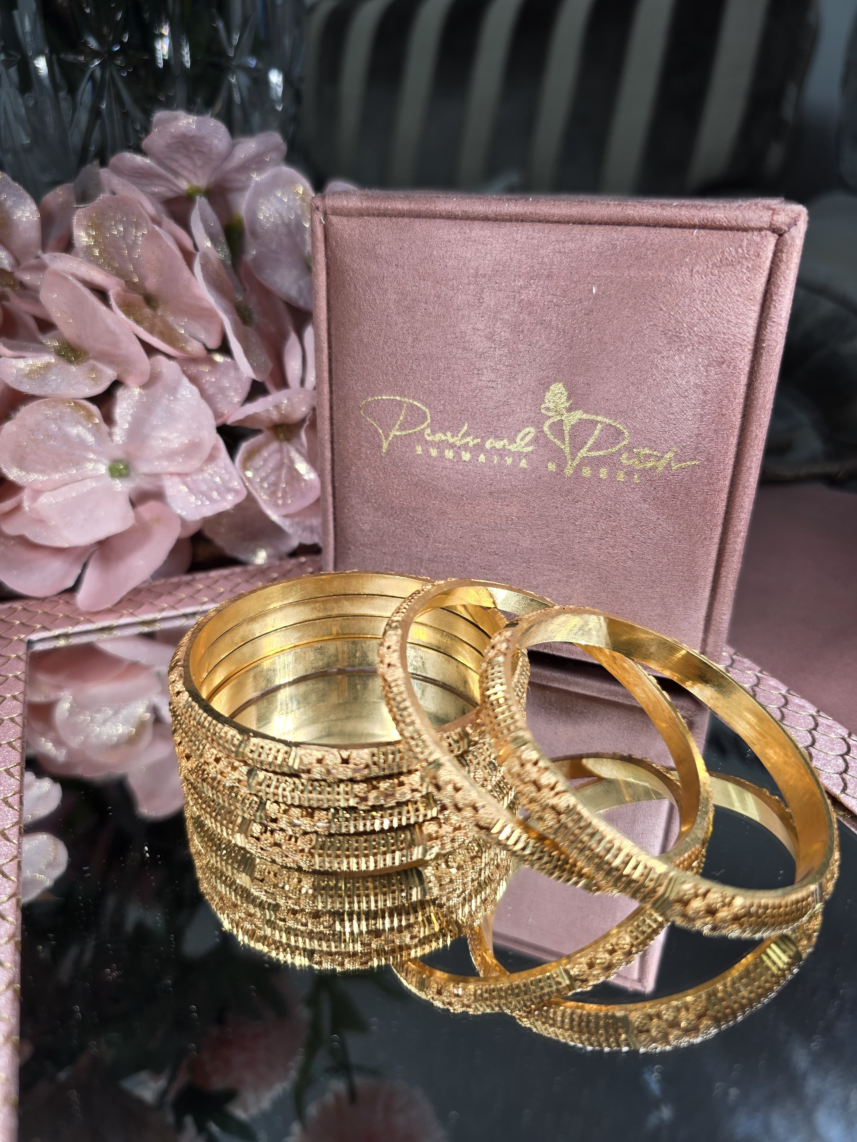 Divine Gold Adornments Bangles