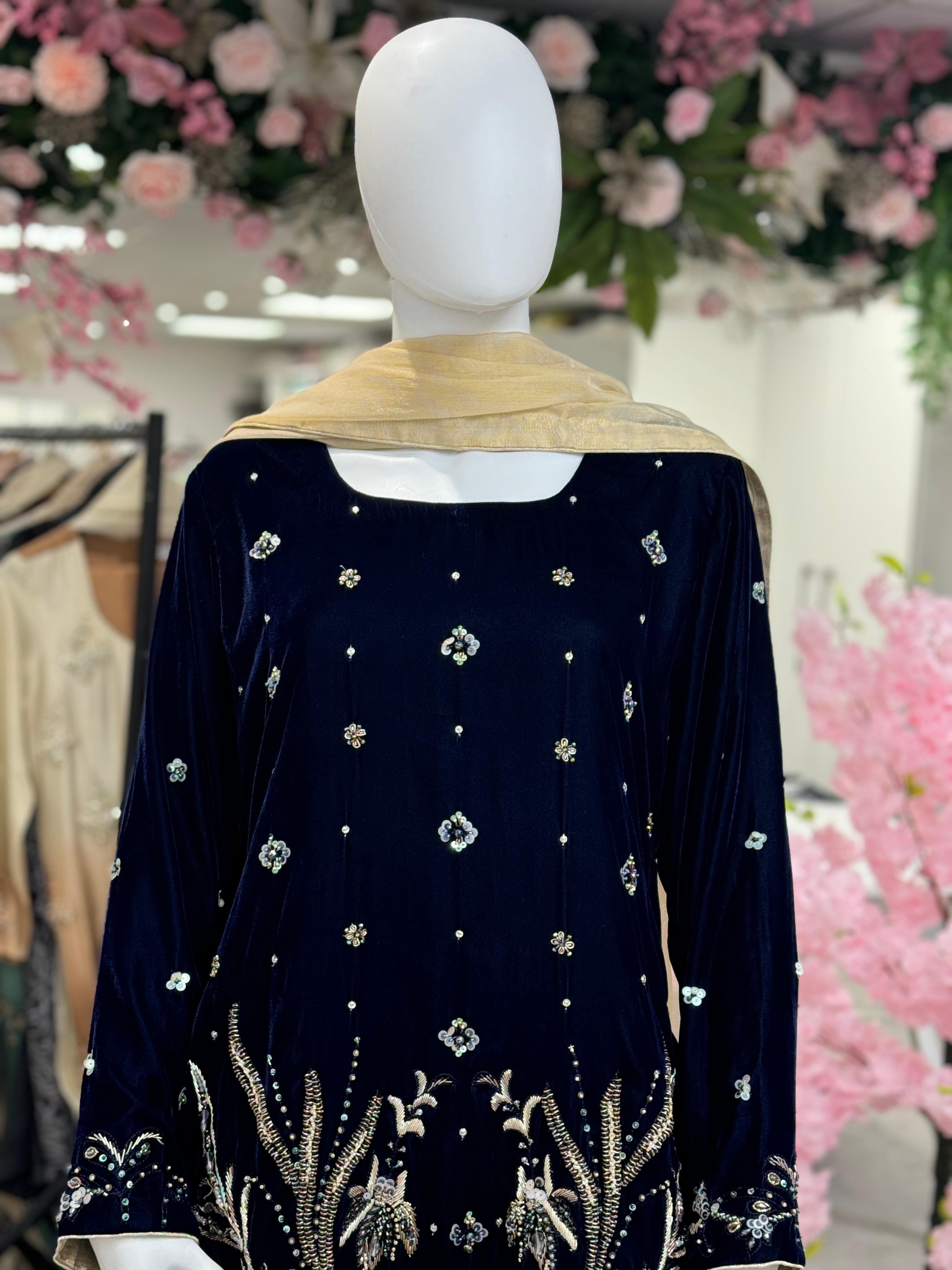 Festive Velvet 3 Piece Outfit