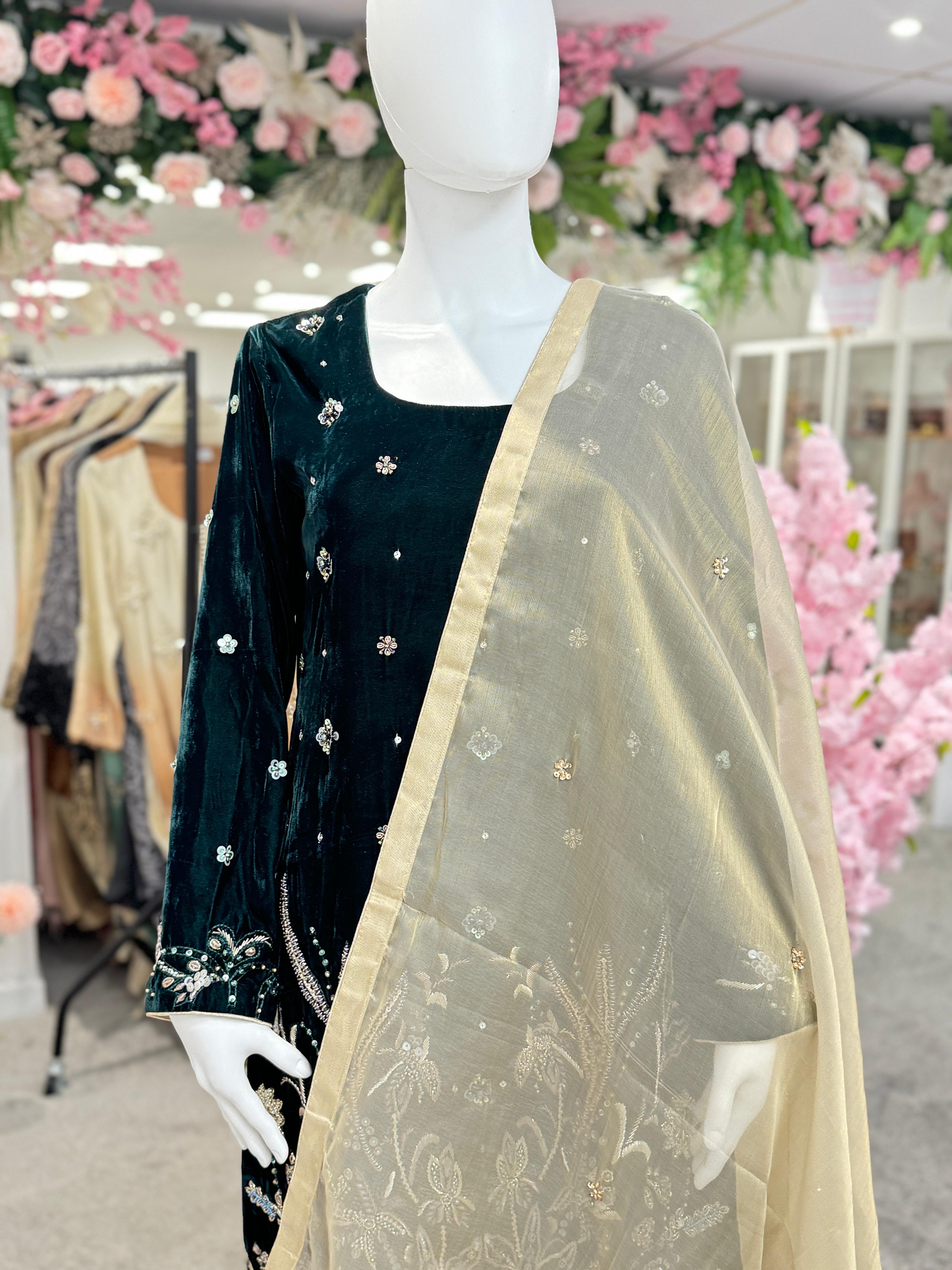 Festive Velvet 3 Piece Outfit