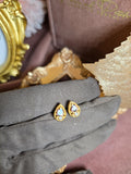 Amethyst gold studs