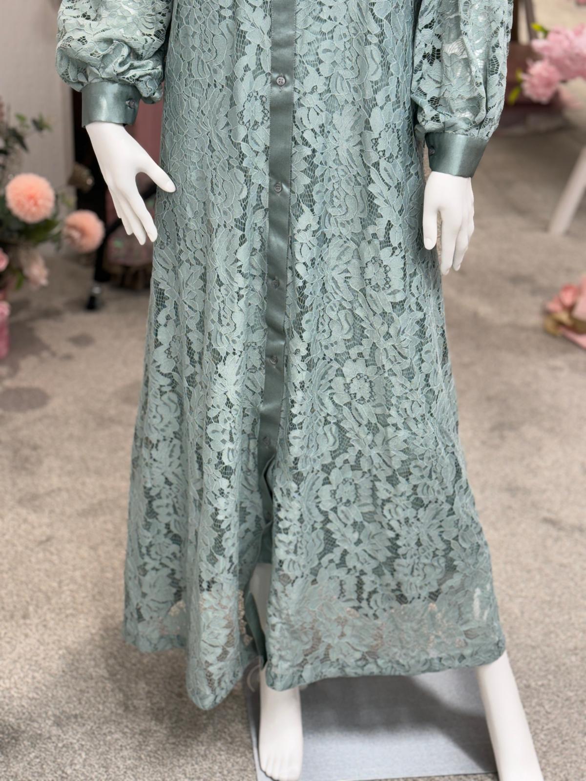 Sage Chantilly Dress