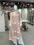 3d flower paper silk outfit
