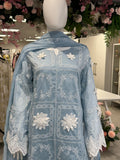 3d flower paper silk outfit