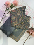 Chiffon Machine Embroidered 3 Piece