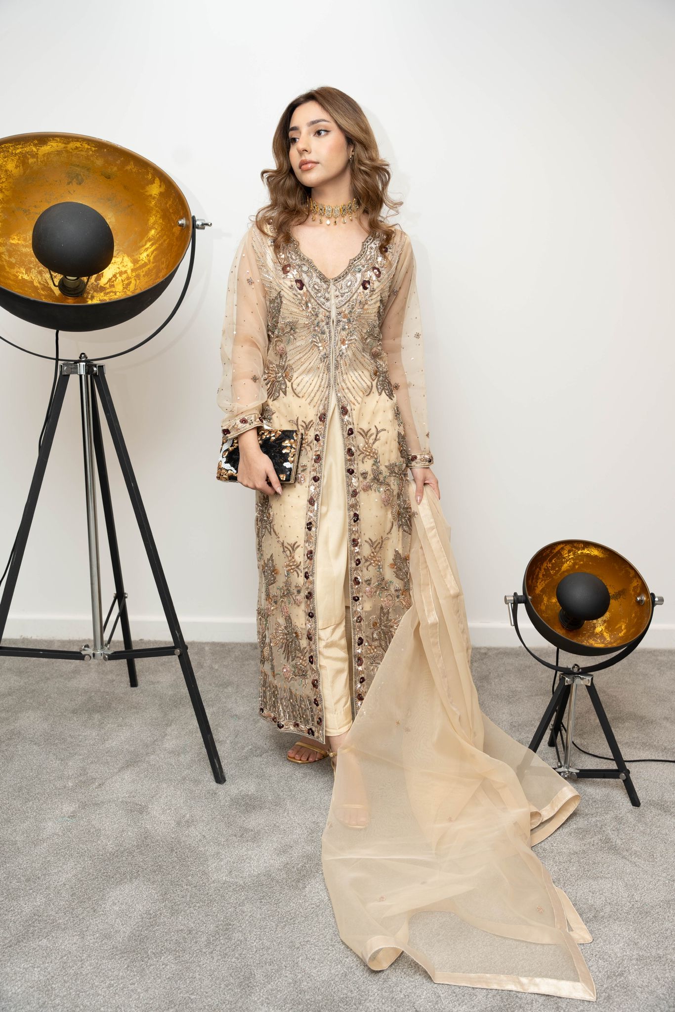 Cream Festive Gown