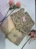 Chiffon Machine Embroidered 3 Piece