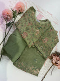 Chiffon Machine Embroidered 3 Piece