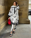 Black and White Floral (3 piece)
