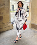 Black and White Floral (3 piece)