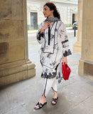 Black and White Floral (3 piece)