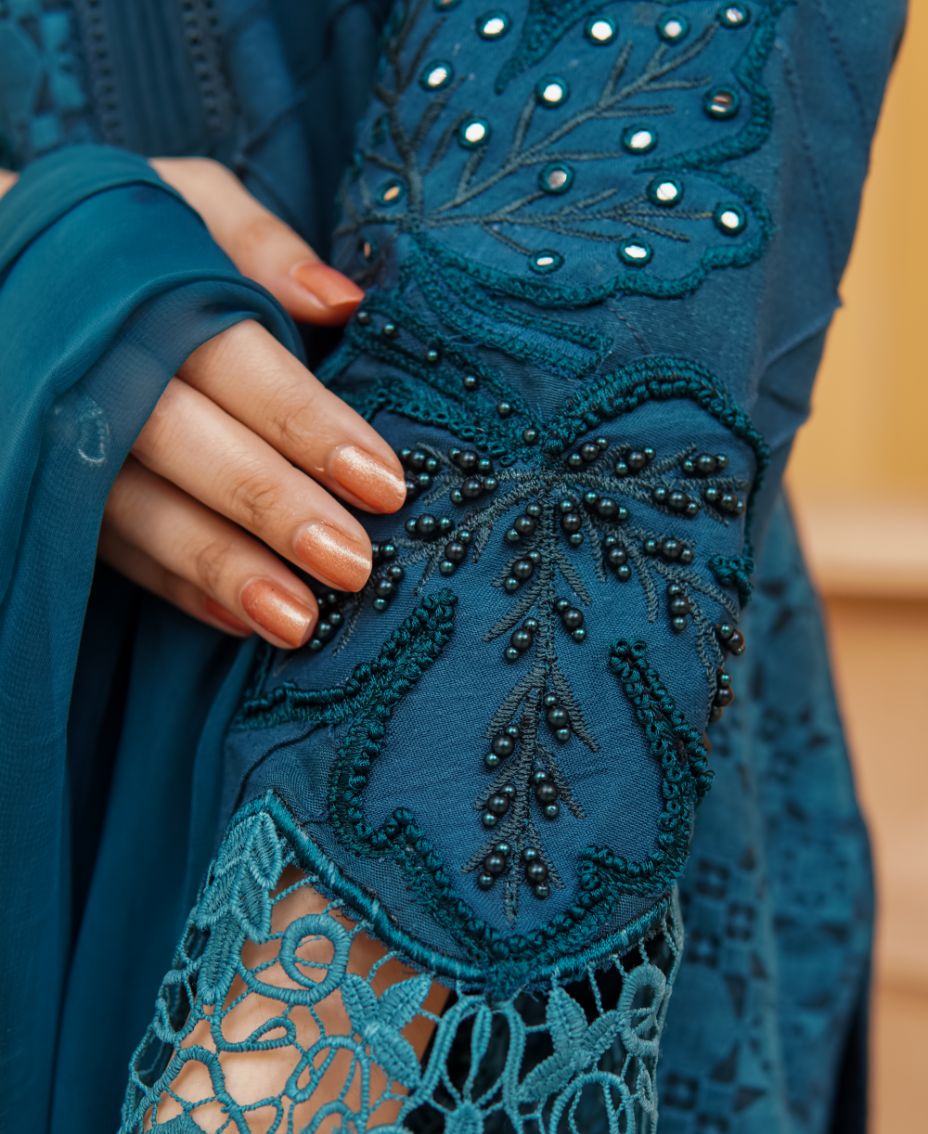 Apatite, three piece Embroided Trouser Shirt