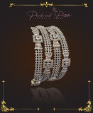 Beautiful set of silver studded bangles