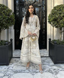 The White and Gold Kaftan | Pakistani Kaftan Dress