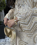 The White and Gold Kaftan | Pakistani Kaftan Dress