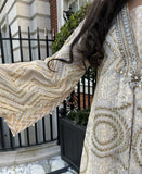 The White and Gold Kaftan | Pakistani Kaftan Dress