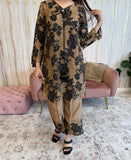 Gold Floral lace