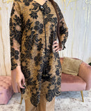 Gold Floral lace