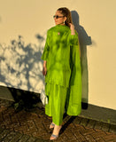 Lime Twist Raw Silk (Farshi Shalwar suit)