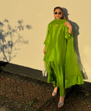 Lime Twist Raw Silk (Farshi Shalwar suit)