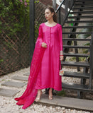 Fuscia Pink Rawsilk