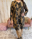Gold Floral lace