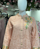 Peachy Chikankari